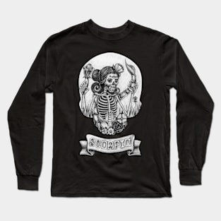 Zodiac scorpio skull. Long Sleeve T-Shirt